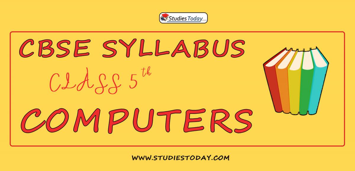 cbse-class-5-syllabus-for-computers